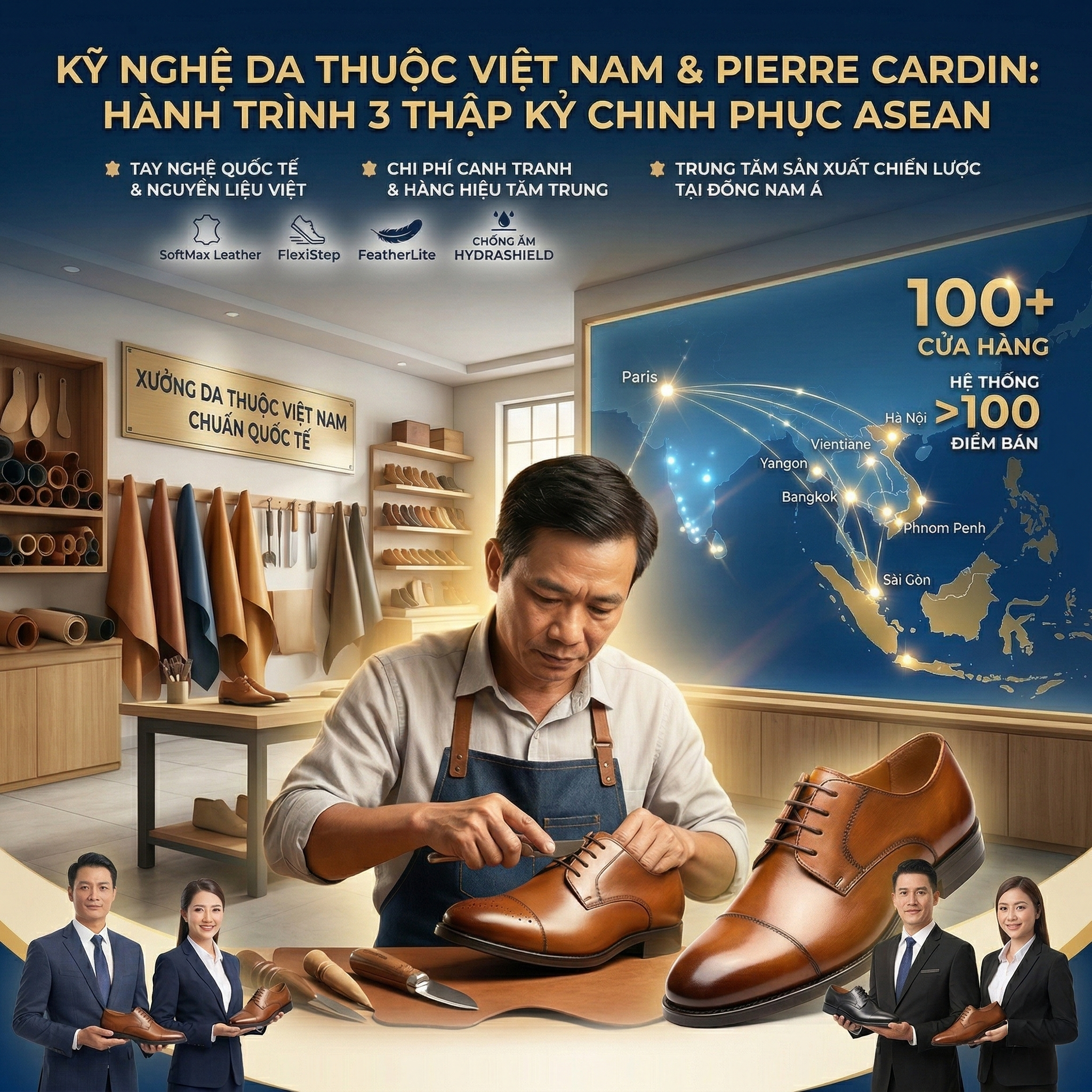 Pierre Cardin & Oscar Fashion | Hành Trình Thời Trang Đông Nam Á Đi Cùng Kỹ Nghệ Da Thuộc Việt Nam