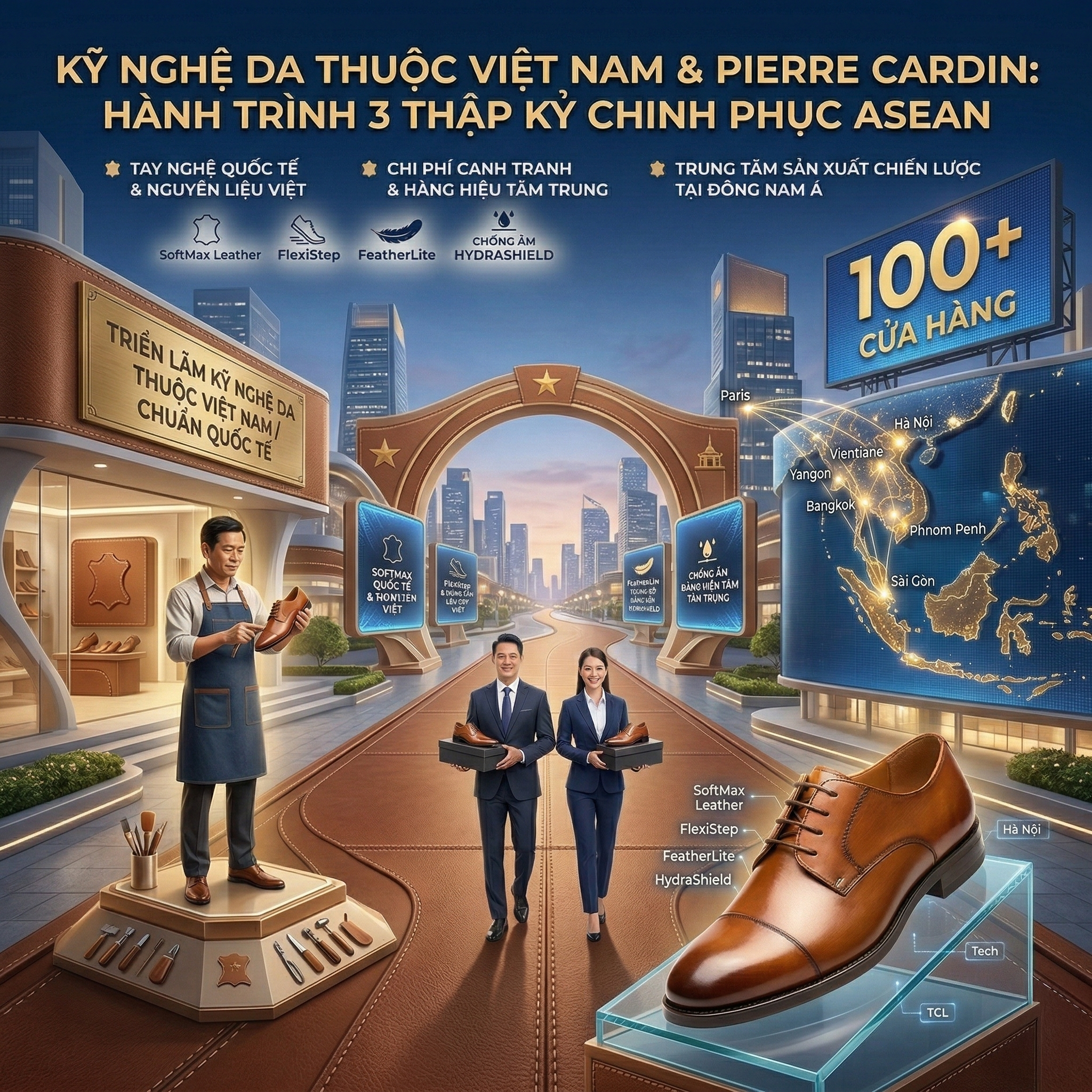Pierre Cardin & Oscar Fashion | Hành Trình Thời Trang Đông Nam Á Đi Cùng Kỹ Nghệ Da Thuộc Việt Nam