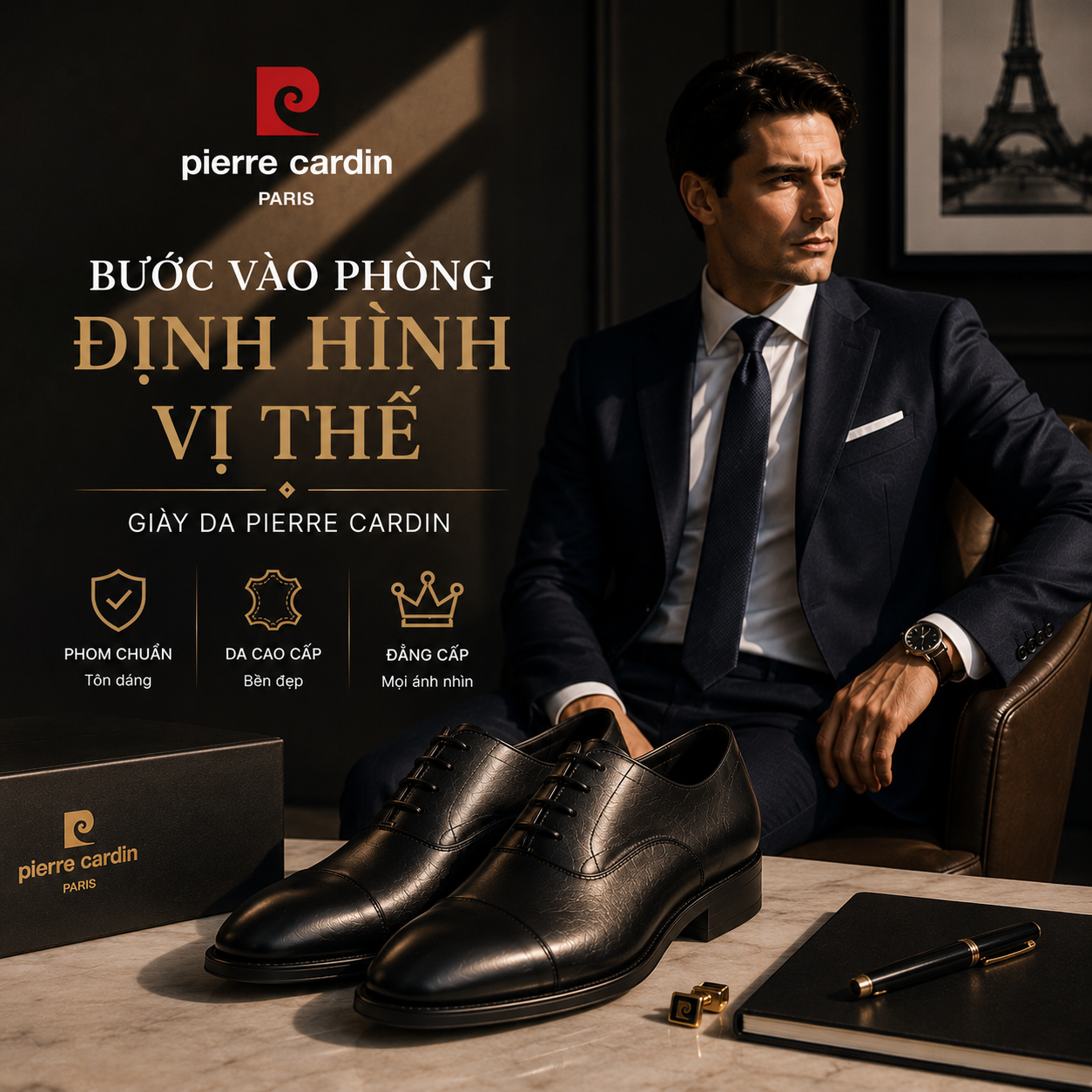 Bạn Bước Vào Phòng Cùng Đôi Giày Pierre Cardin Và Mọi Người Biết Bạn Là Ai?