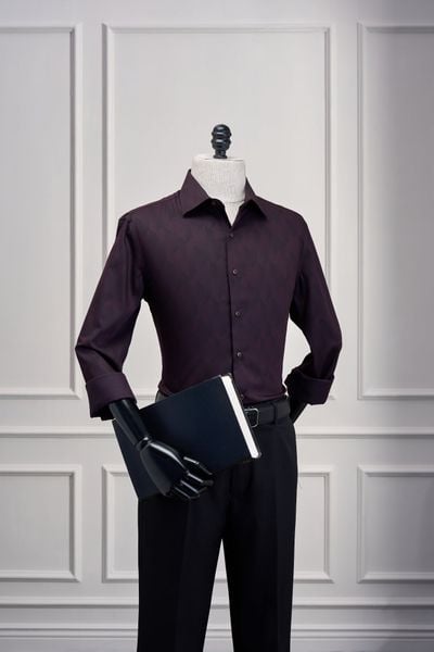 sơ mi tím adam store