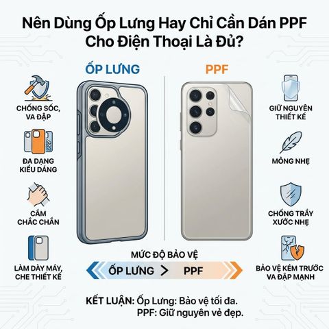 Nên Dùng Ốp Lưng Hay Chỉ Cần Dán PPF Cho Điện Thoại Là Đủ?