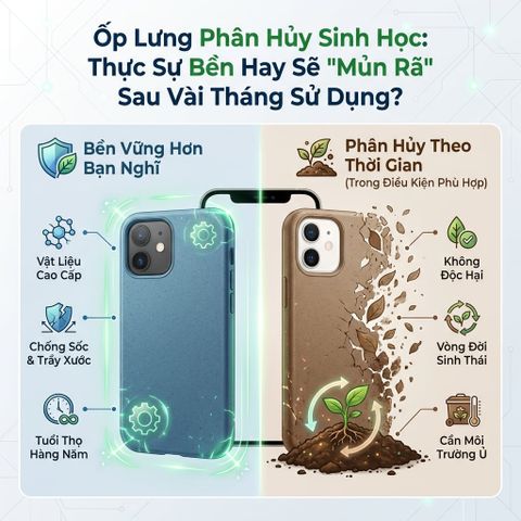 Ốp Lưng Phân Hủy Sinh Học: Thực Sự Bền Hay Sẽ 