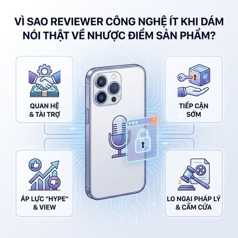 Vì sao reviewer công nghệ ít khi dám nói thật về nhược điểm sản phẩm?