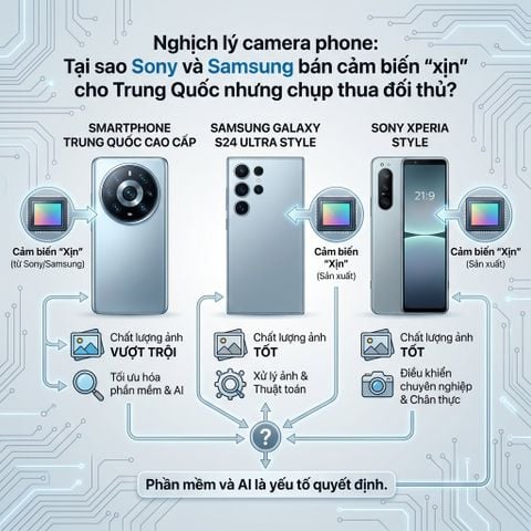 Nghịch lý camera phone: Tại sao Sony và Samsung bán cảm biến 