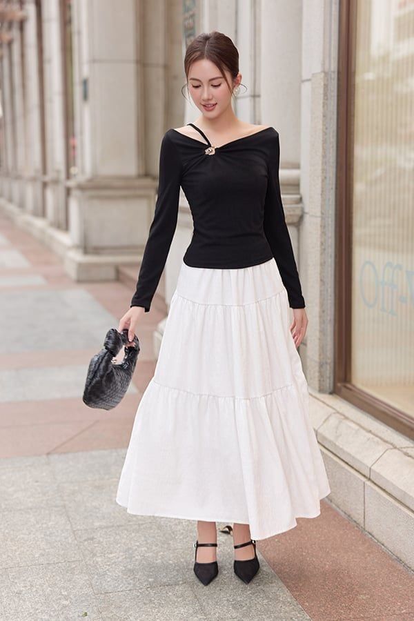 chân váy dáng xòe