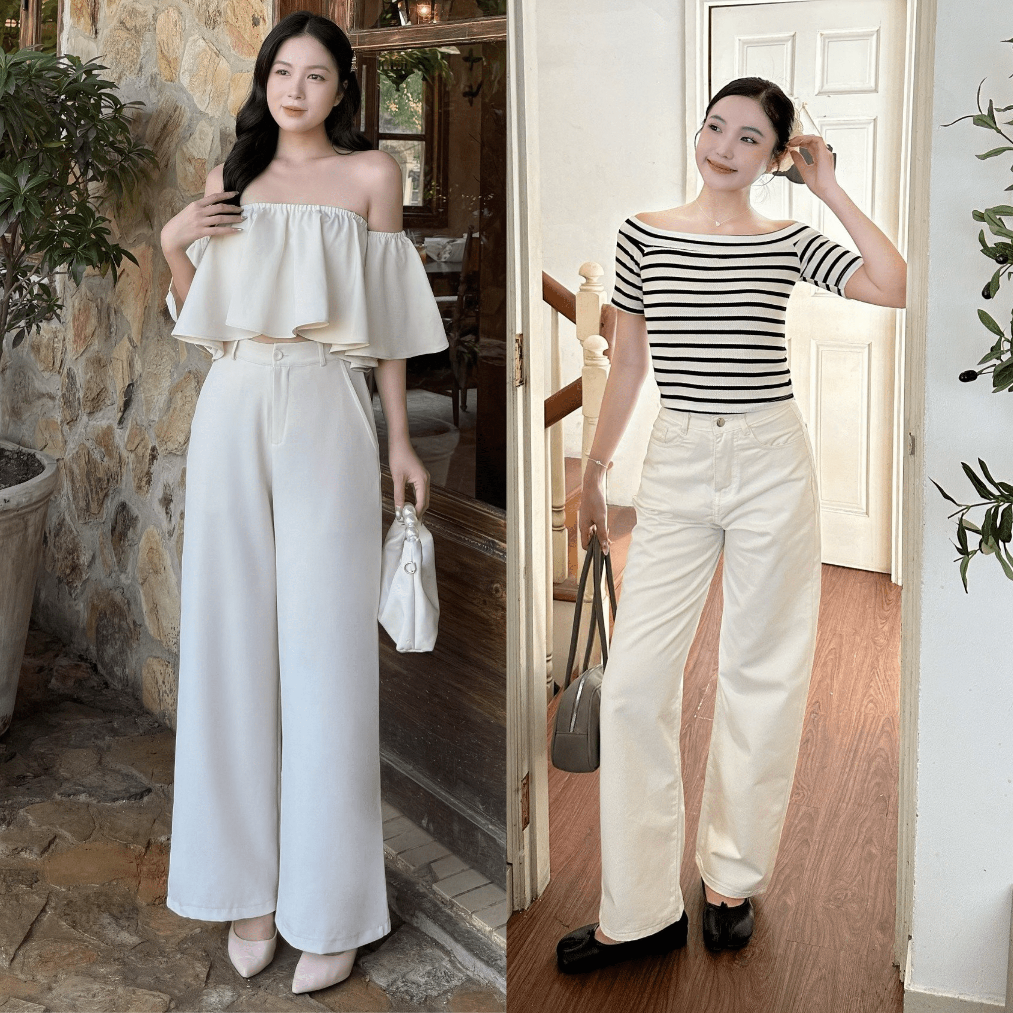 áo kiểu trễ vai