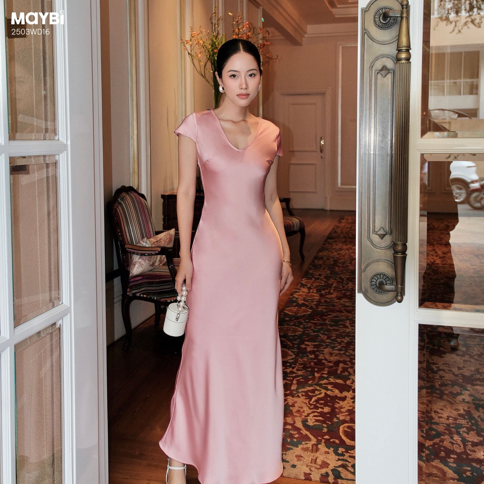 đầm lụa satin trơn