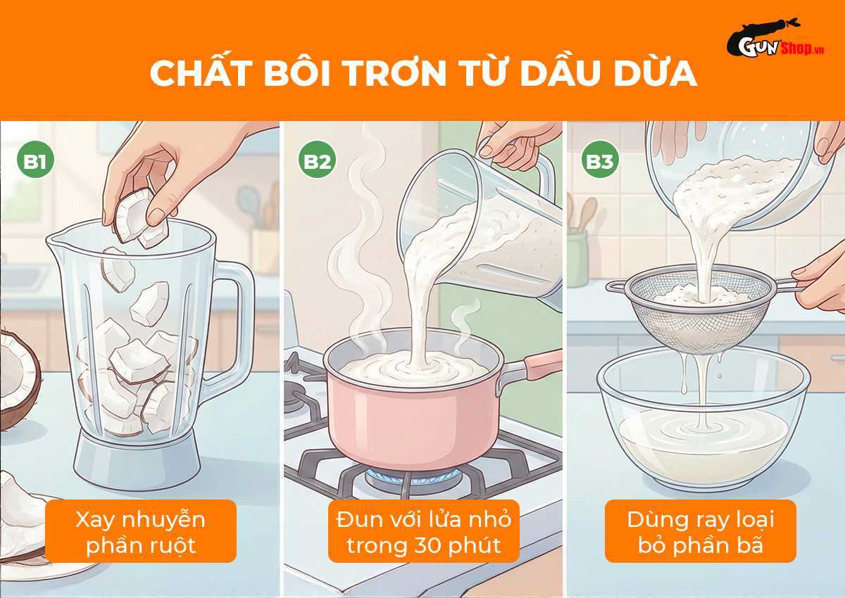 Các chất thay thế gel bôi trơn có thể tự làm tại nhà bạn nên biết