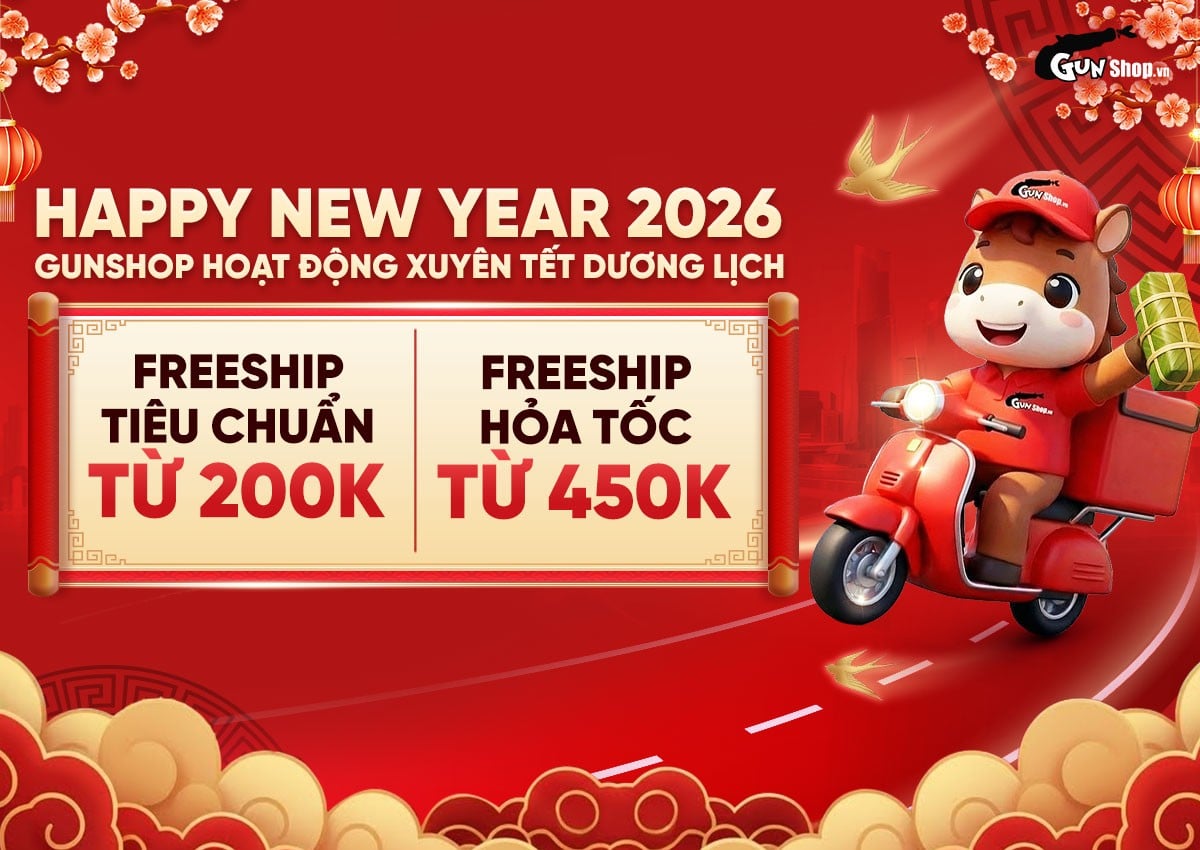 GUNSHOP HOẠT ĐỘNG XUYÊN TẾT DƯƠNG LỊCH 2026 - FREESHIP TỚI TẬN NHÀ