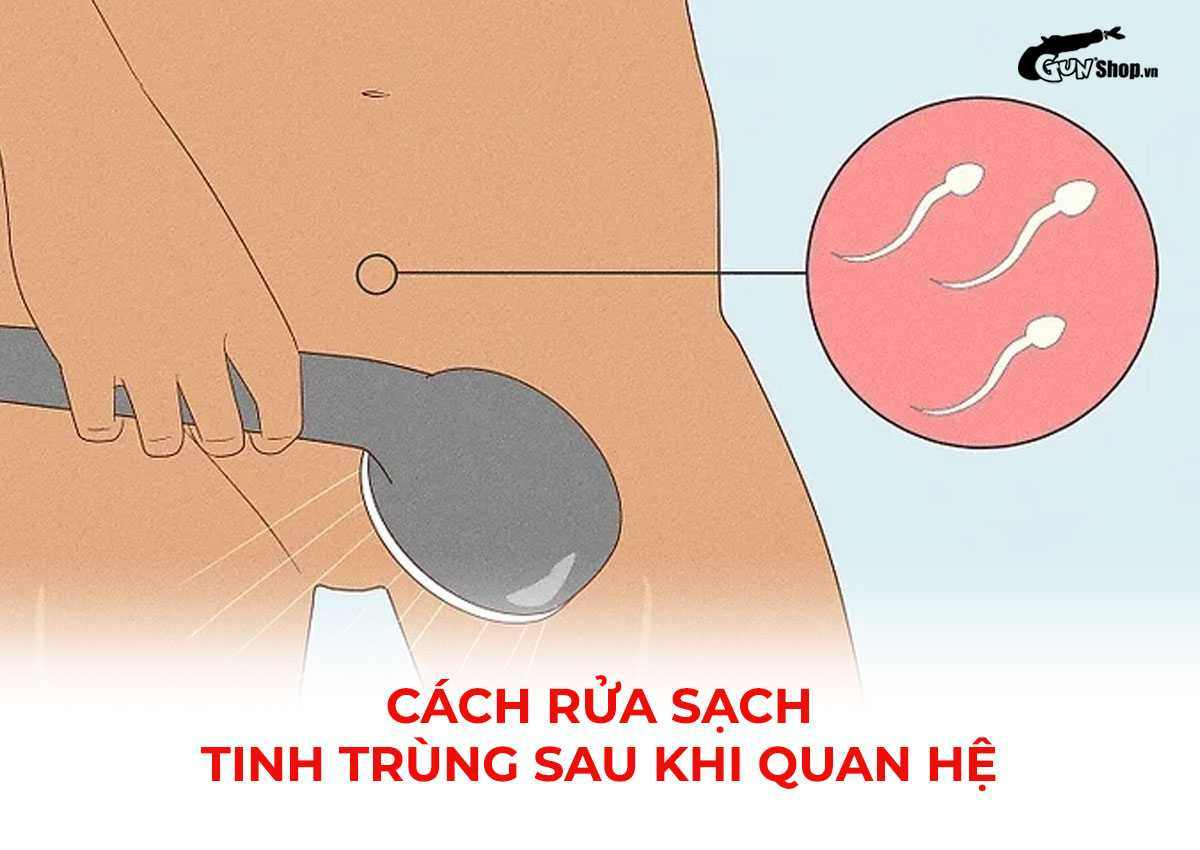 Cách rửa sạch tinh trùng sau khi quan hệ
