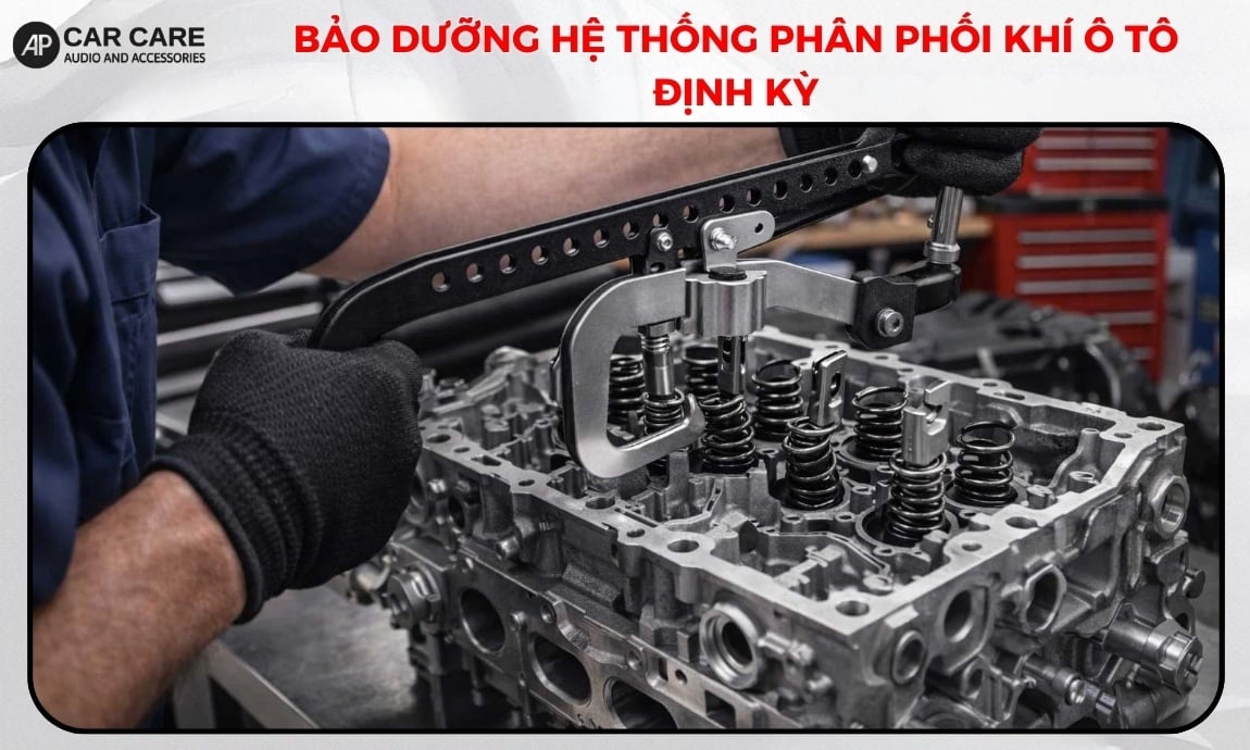 Bảo dưỡng hệ thống phân phối khí ô tô định kỳ