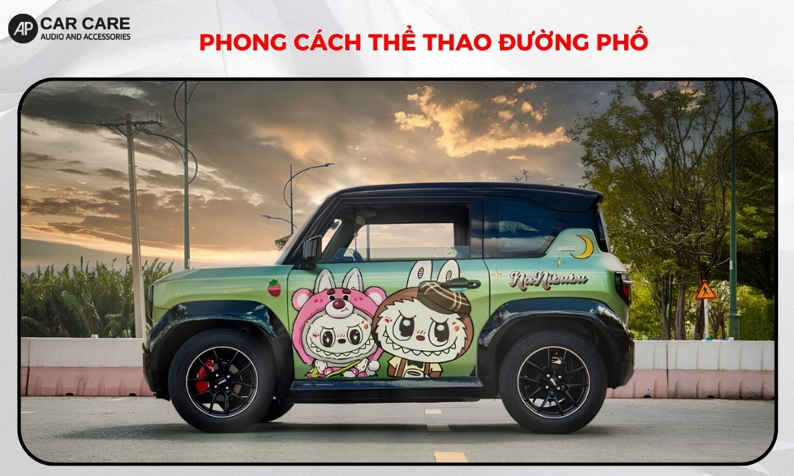do-xe-vf3-mau-xanh-reu-duong-pho-de-thuong