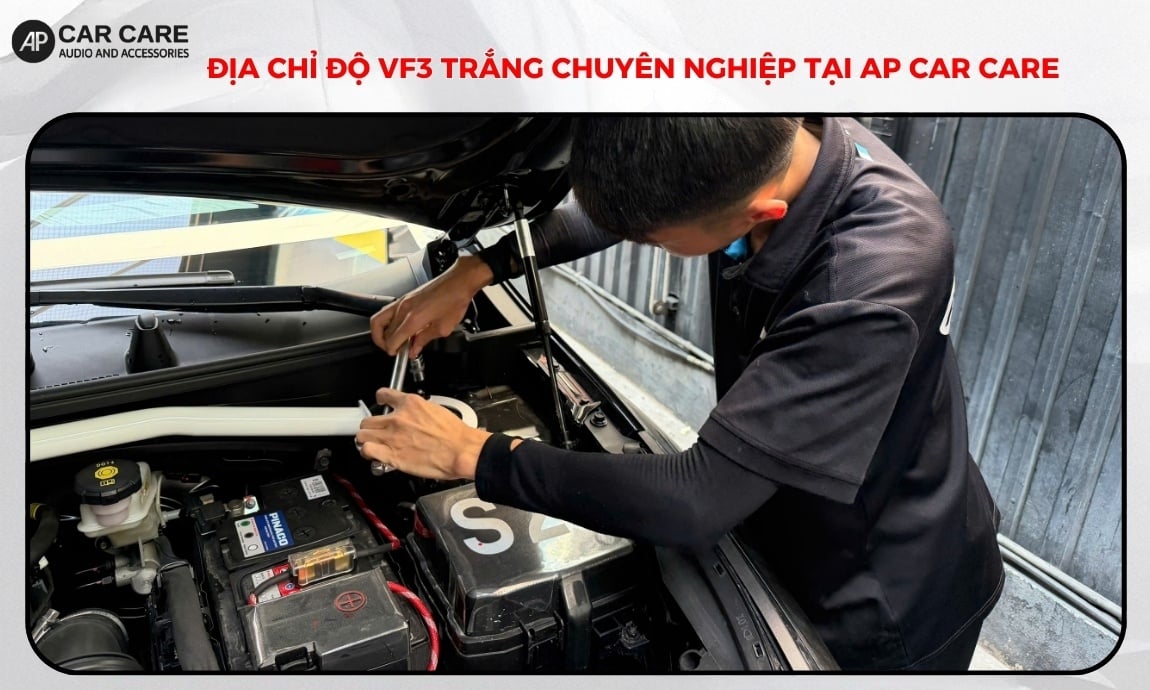 Địa chỉ độ xe VF3 trắng chuyên nghiệp tại AP Car Care