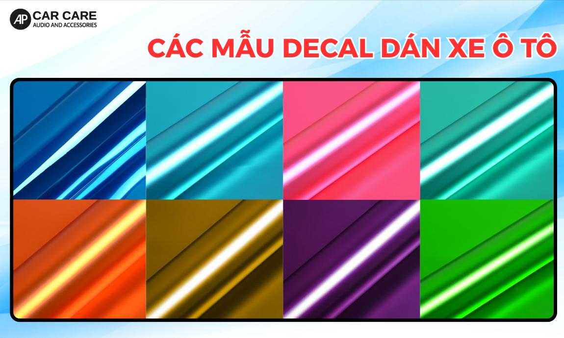 mẫu decal dán xe ô tô