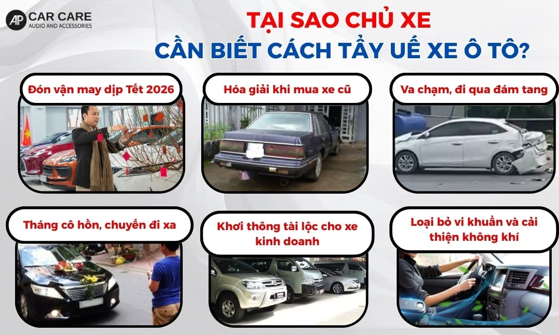 Tại sao chủ xe cần biết cách tẩy uế xe ô tô?