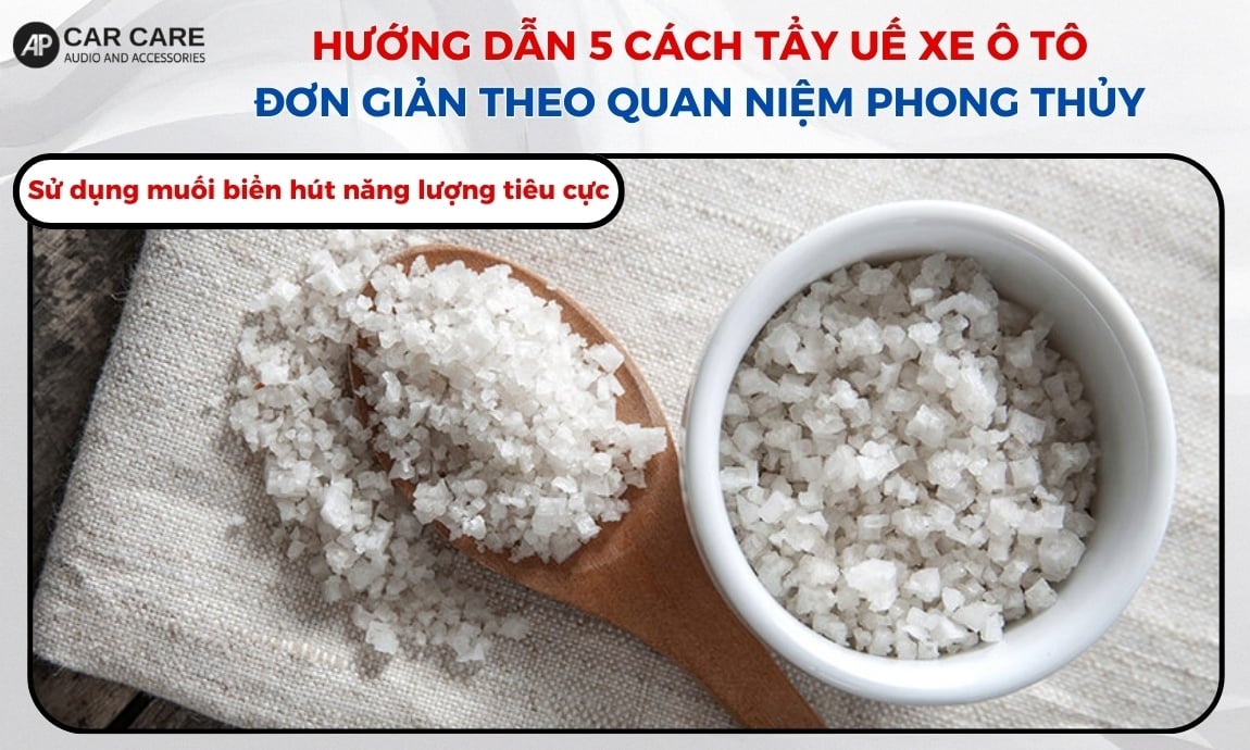 Sử dụng muối biển hút năng lượng tiêu cực
