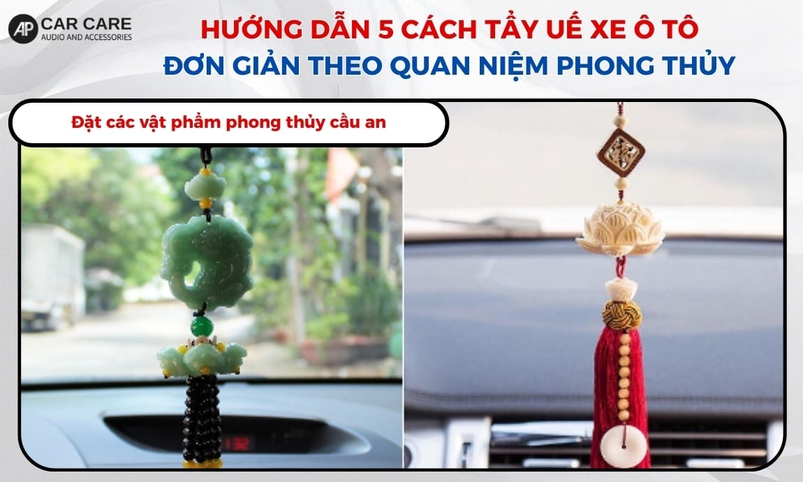 Đặt các vật phẩm phong thủy cầu an