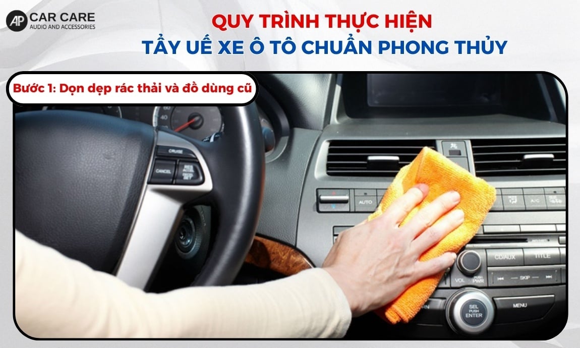 Bước 1: Dọn dẹp rác thải và đồ dùng cũ