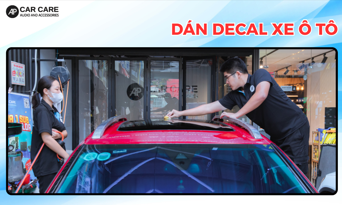 cách dán decal xe ô tô