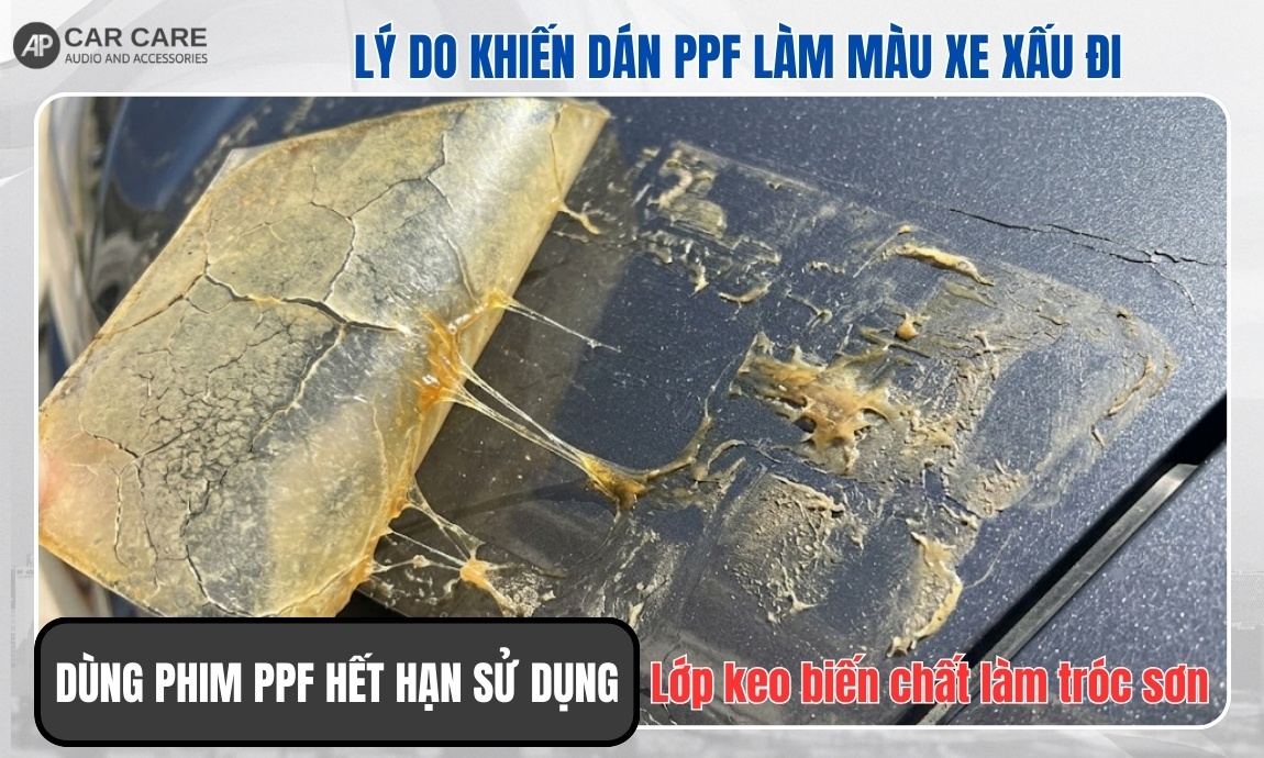 Dùng phim PPF hết hạn sử dụng