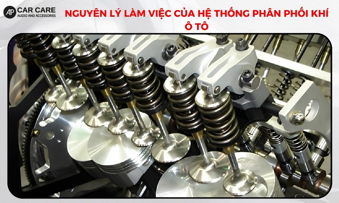 Nguyên lý làm việc của hệ thống phân phối khí ô tô