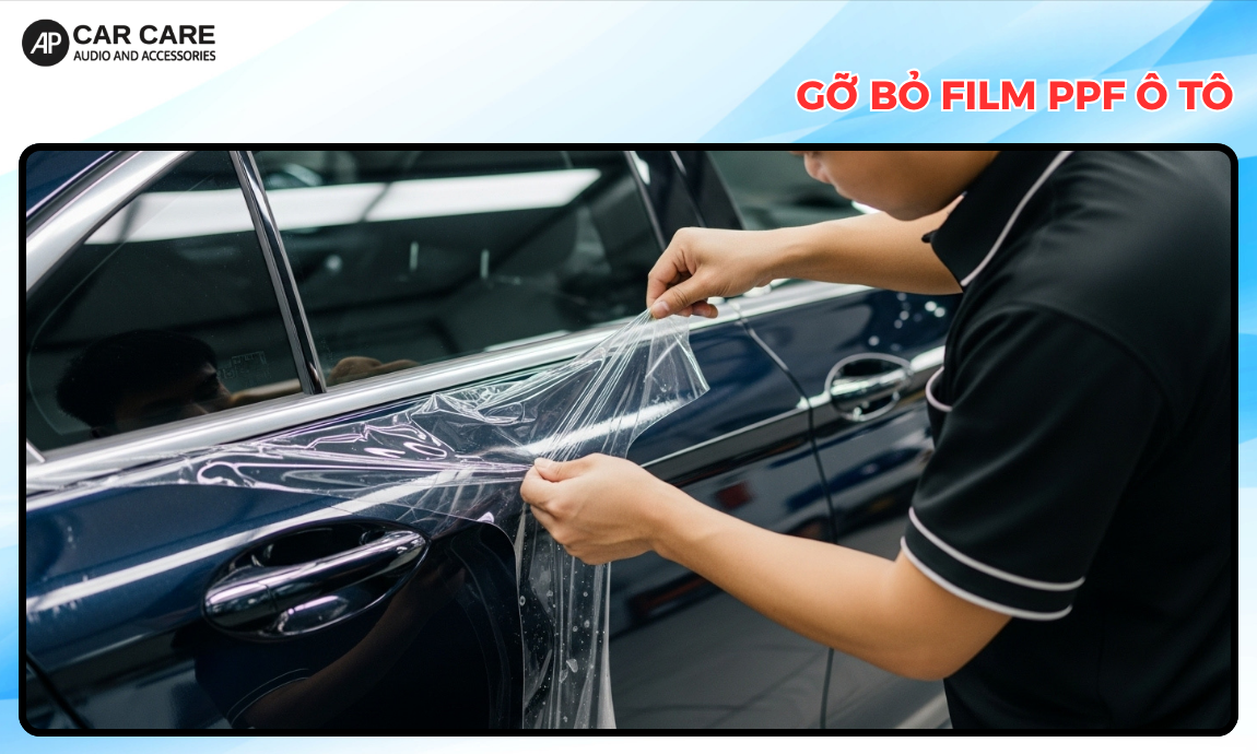 Gỡ bỏ film PPF ô tô