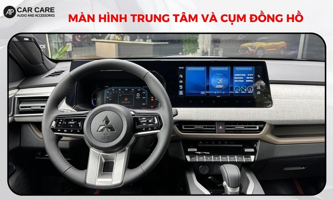 Màn hình trung tâm và cụm đồng hồ vị trí nên dán PPF ô tô