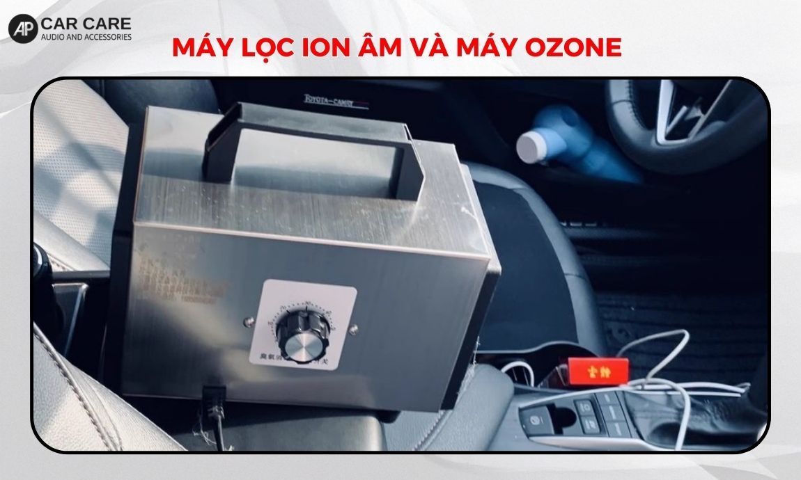 Máy lọc ion âm và máy Ozone diệt khuẩn sâu