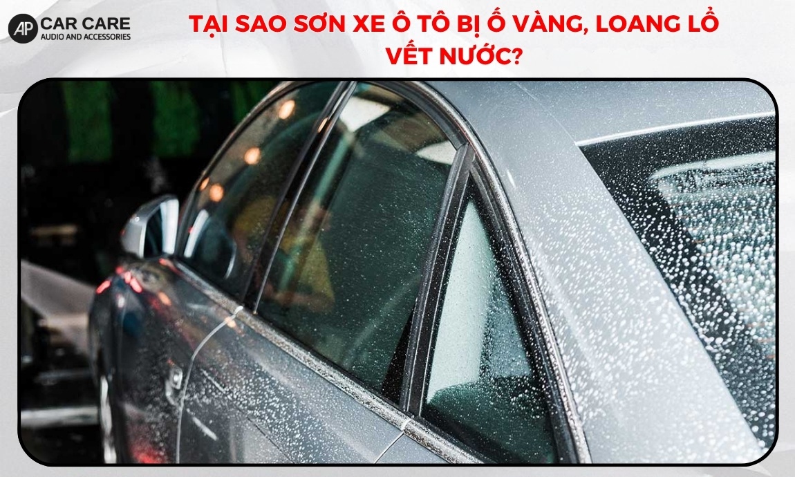 Tại sao sơn xe ô tô bị ố vàng, loang lổ vết nước?