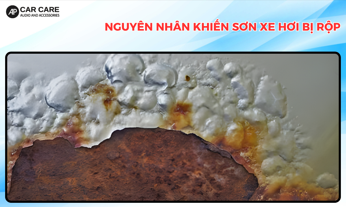 Nguyên nhân khiến sơn xe hơi bị rộp