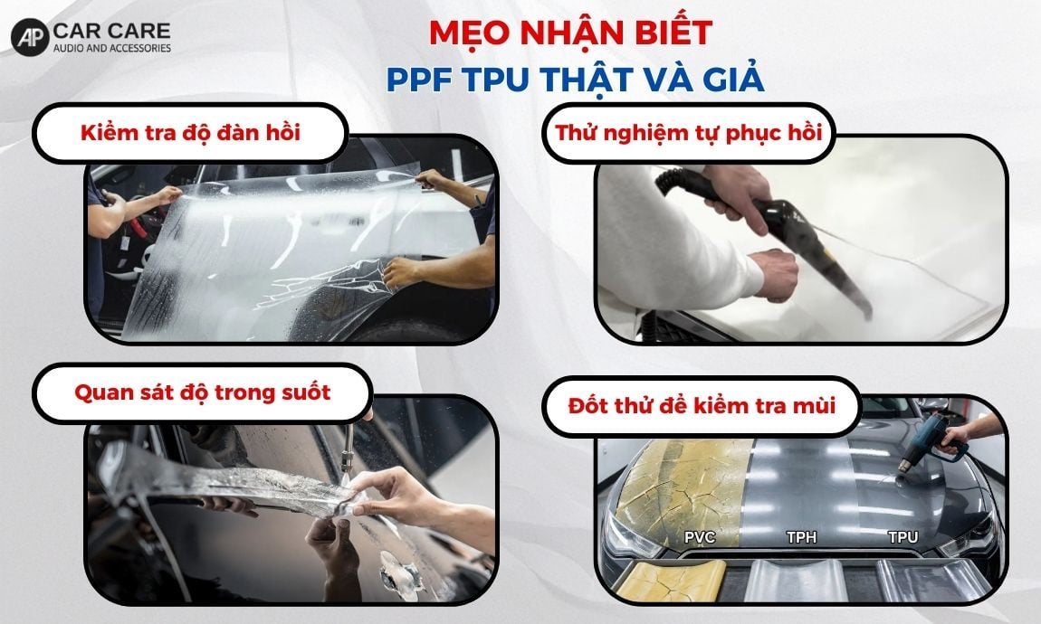 Mẹo nhận biết PPF TPU thật và giả