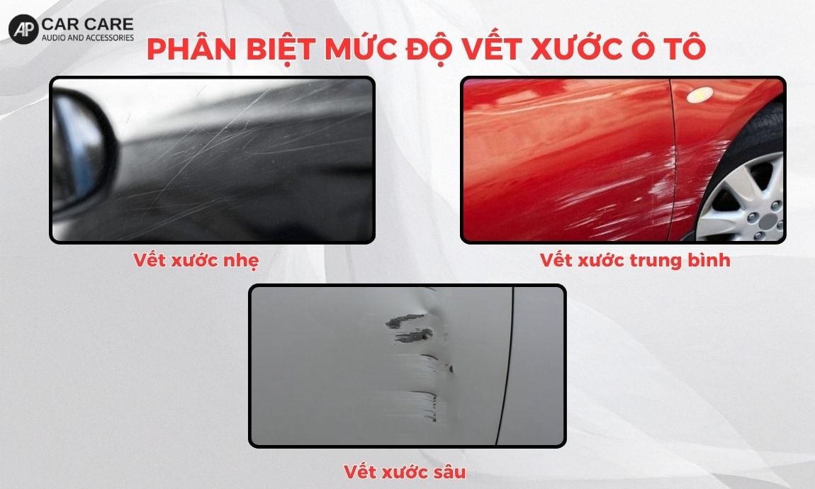 Phân biệt mức độ vết xước ô tô: khi nào tự xử lý được