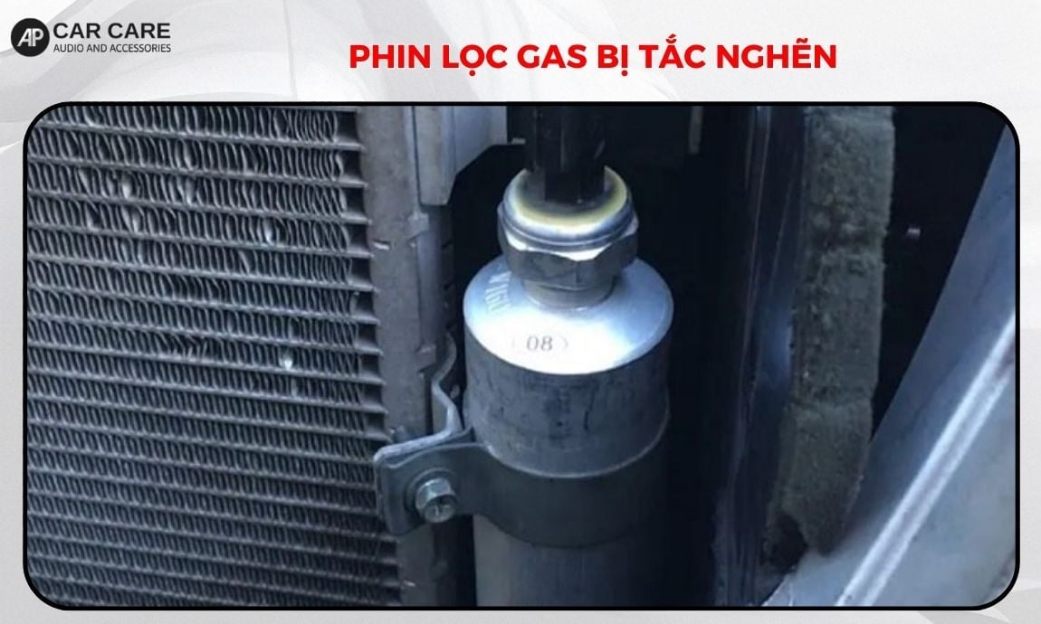Phin lọc gas bị tắc nghẽn