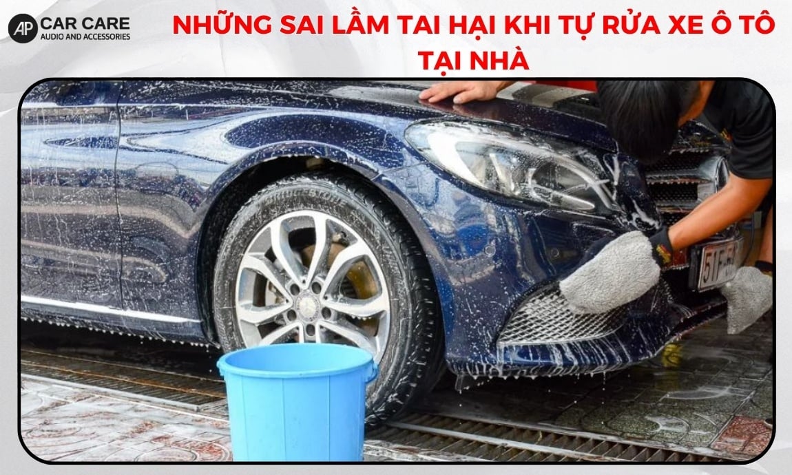 Những sai lầm tai hại khi tự rửa xe ô tô tại nhà