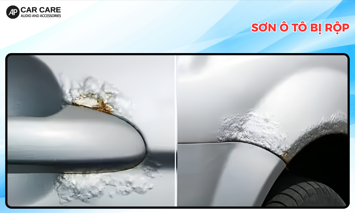 sơn ô tô bị rộp