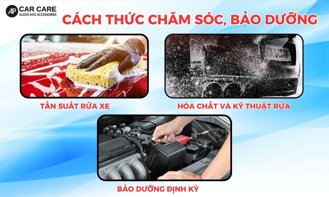 chăm sóc, kiểm tra bảo dưỡng xe ô tô