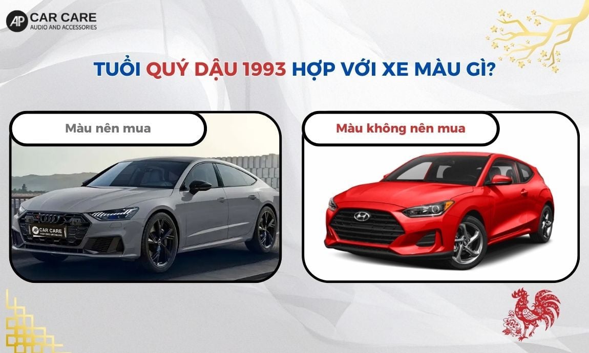 Tuổi Quý Dậu 1993 hợp với xe màu gì?