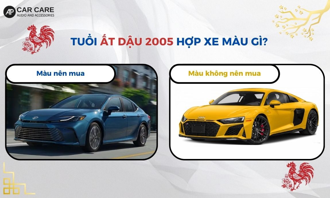 Tuổi Ất Dậu 2005 hợp xe màu gì?