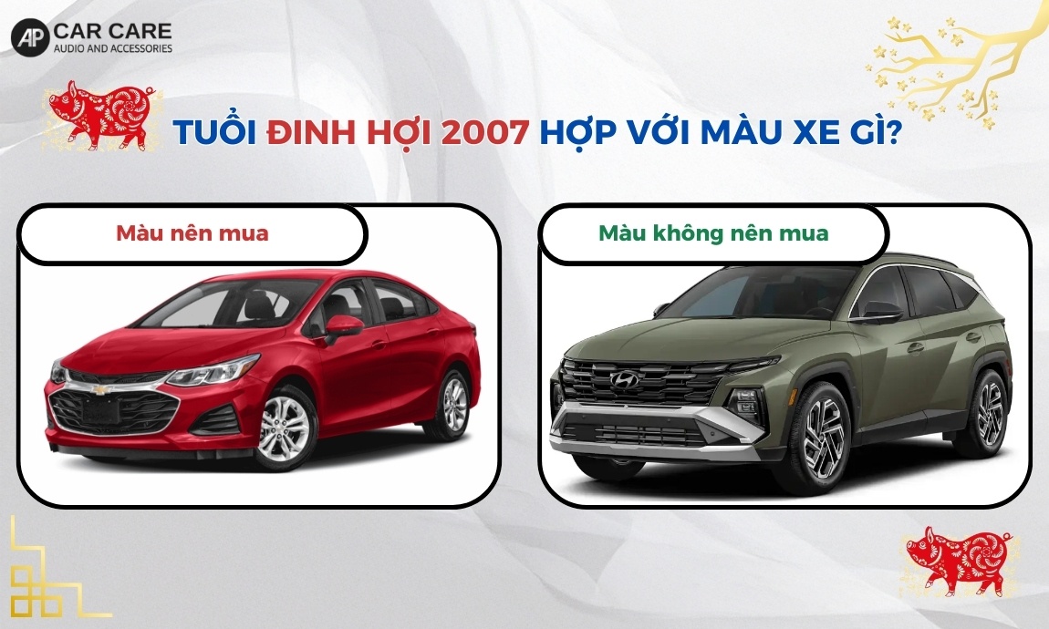 Tuổi Đinh Hợi 2007 hợp với màu xe gì?