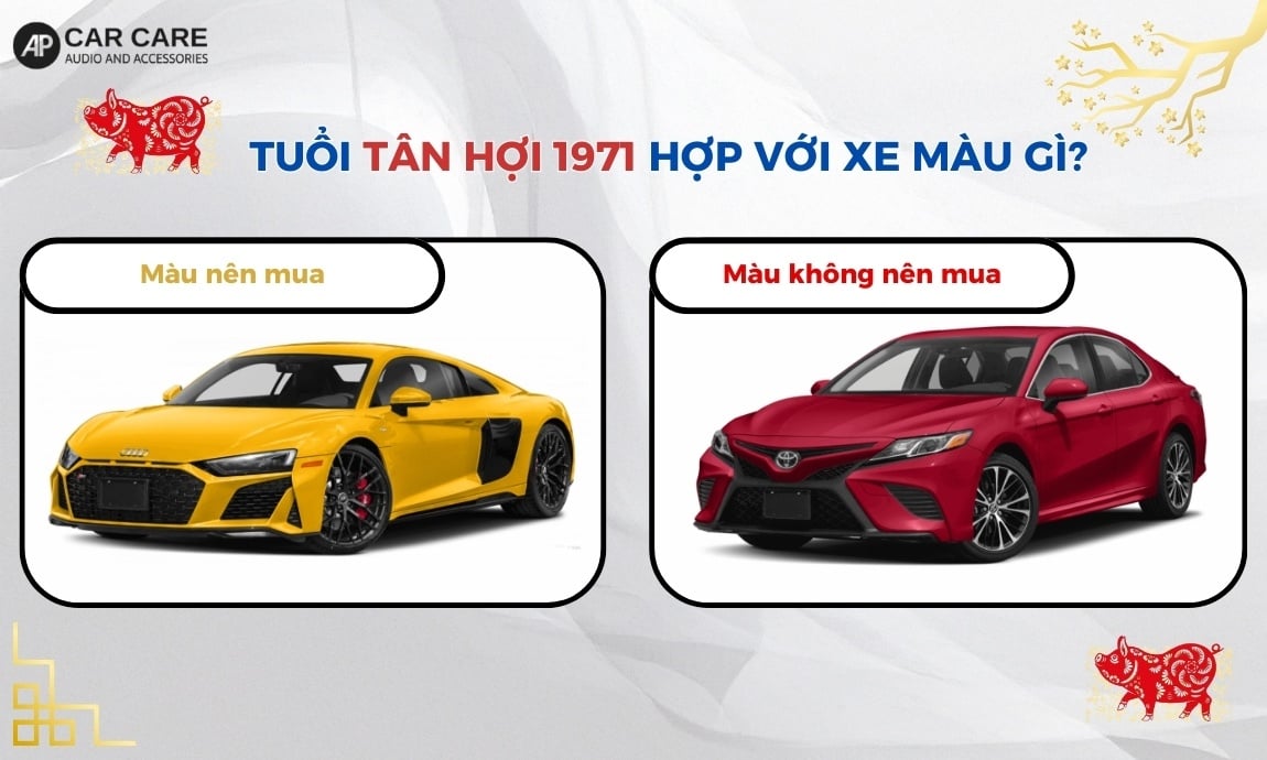 Tuổi Tân Hợi 1971 hợp với xe màu gì?