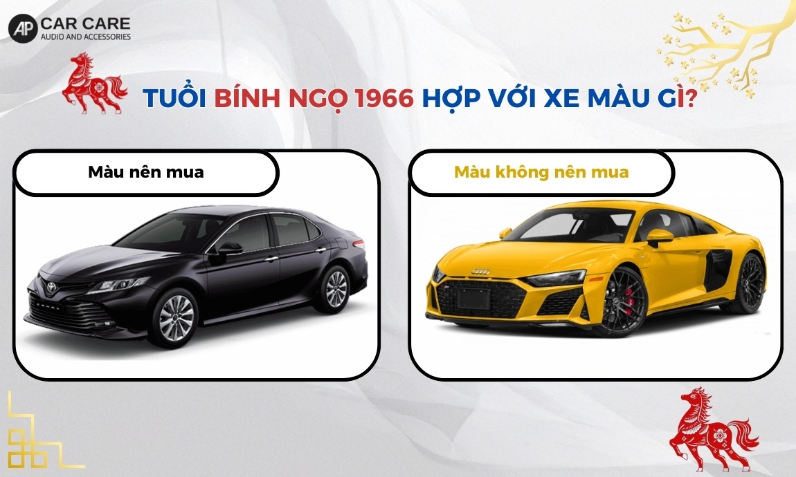 Tuổi Bính Ngọ 1966 hợp với xe màu gì?