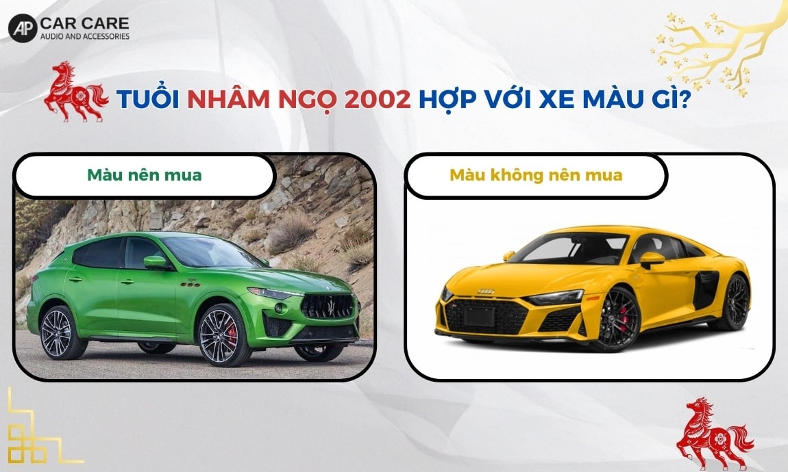 Tuổi Nhâm Ngọ 2002 hợp với xe màu gì?