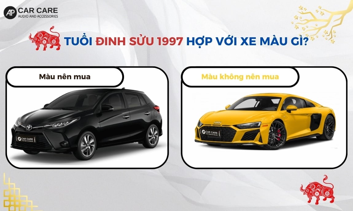 Tuổi Đinh Sửu 1997 hợp với xe màu gì?
