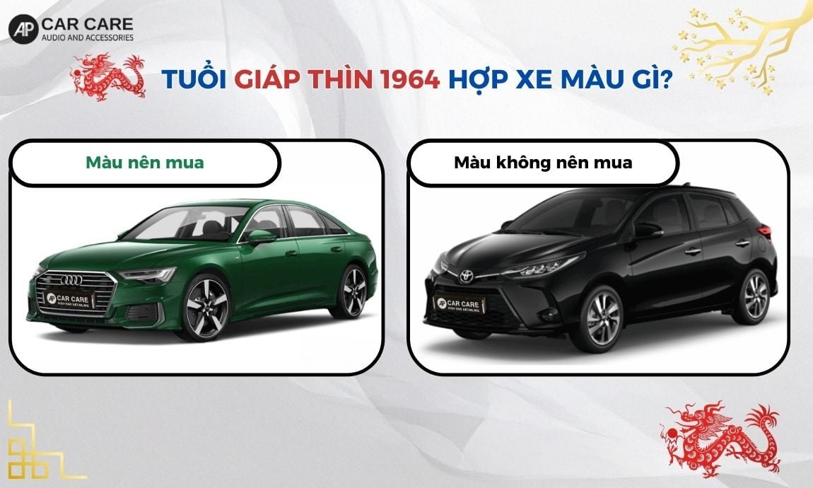 Tuổi Giáp Thìn 1964 hợp xe màu gì?