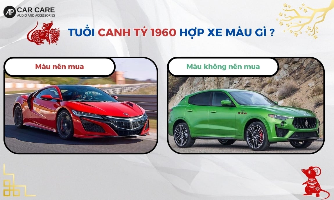 Tuổi Canh Tý 1960 hợp xe màu gì ?