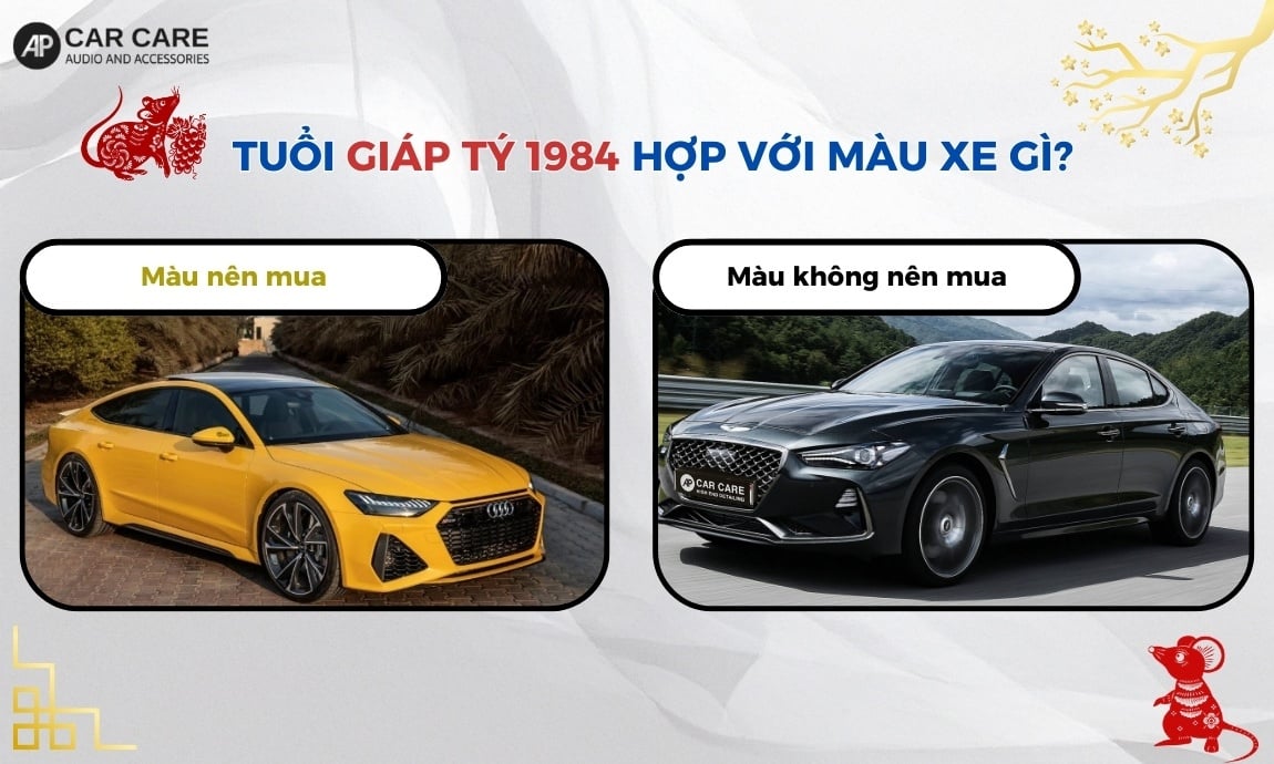 Tuổi Giáp Tý 1984 hợp với màu xe gì?
