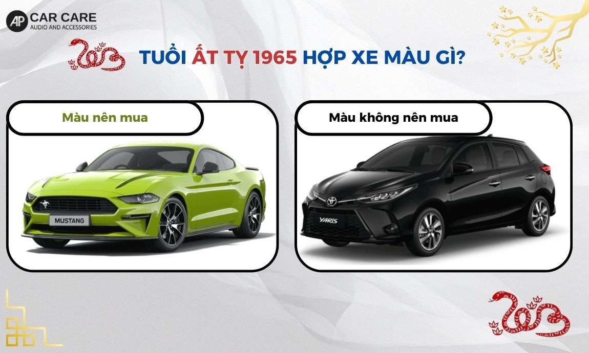 Tuổi Ất Tỵ 1965 hợp xe màu gì?