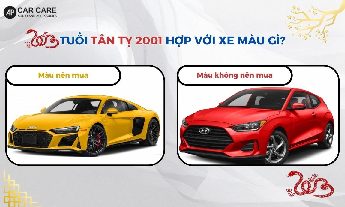 Tuổi Tân Tỵ 2001 hợp xe màu gì?