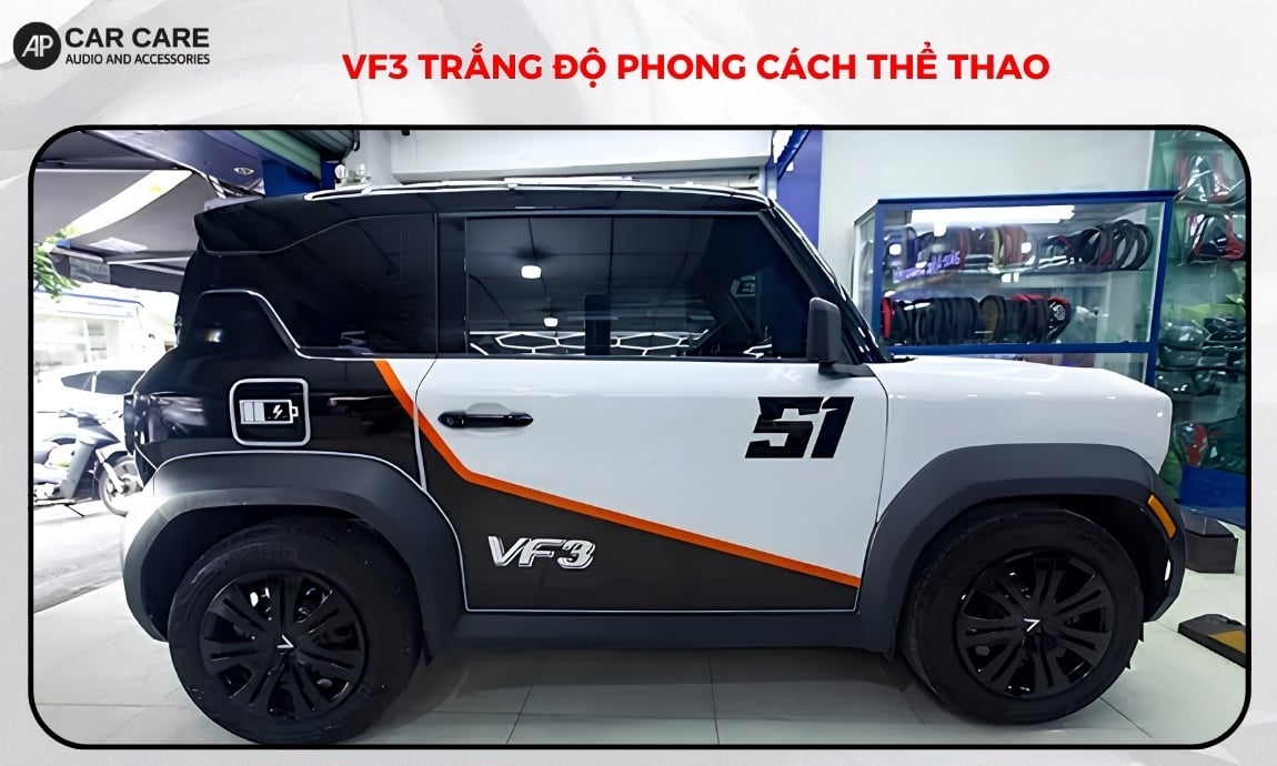 VF3 trắng độ phong cách thể thao đẹp