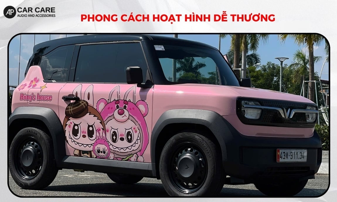 VF3 màu hồng độ hoạt hình đáng yêu